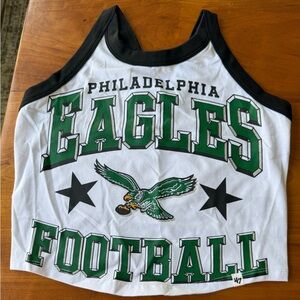 Philadelphia Eagles Women's Tank Top - White and Black